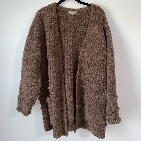 Barefoot Dreams Boardwalk Cardigan In Brown - Picture 2 of 7